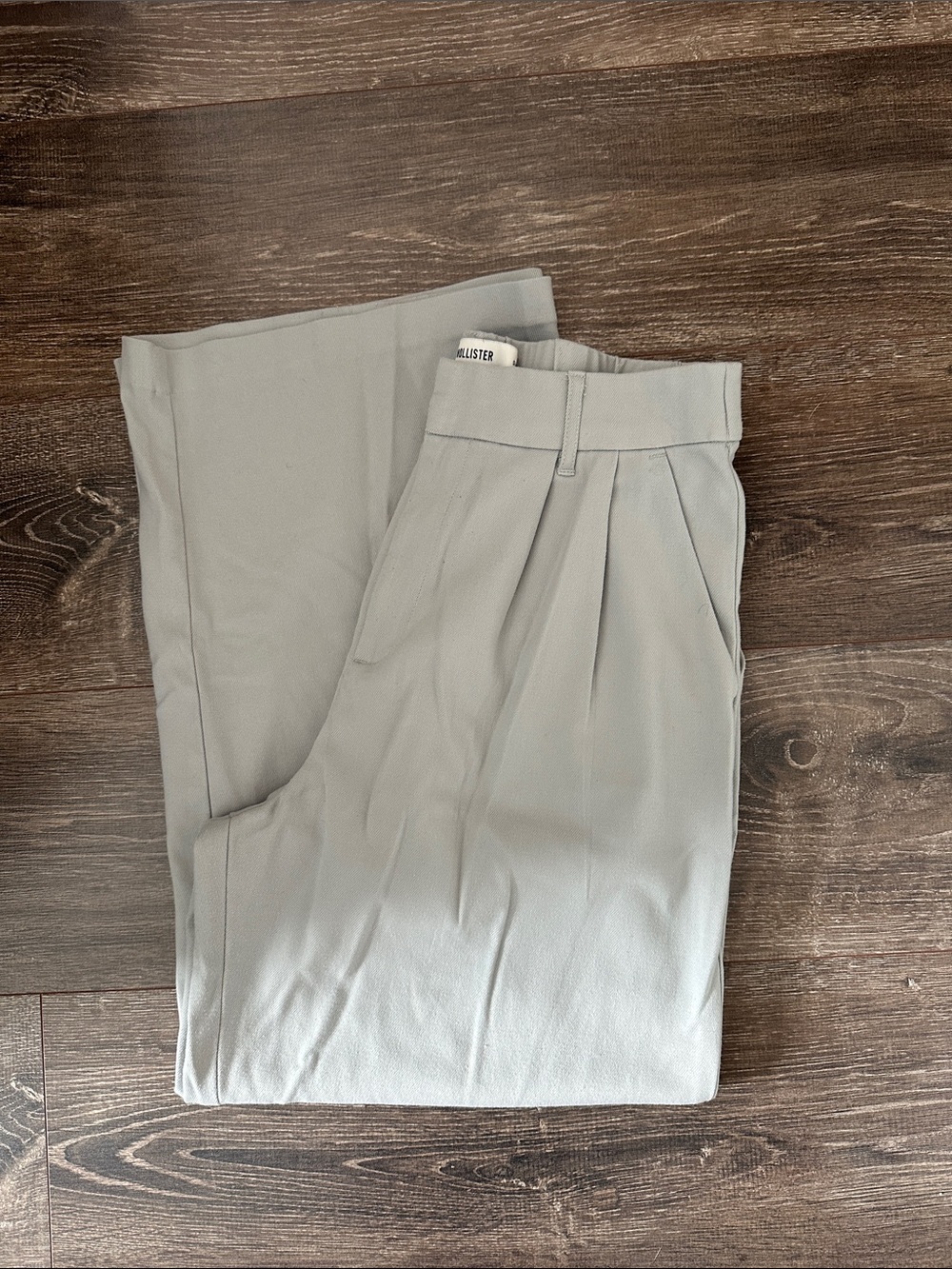 Hollister Light Gray Tailored Trousers